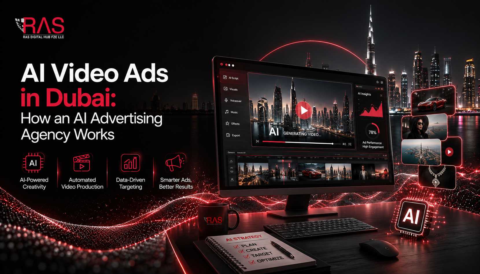 AI video ads in Dubai by an AI advertising agency
