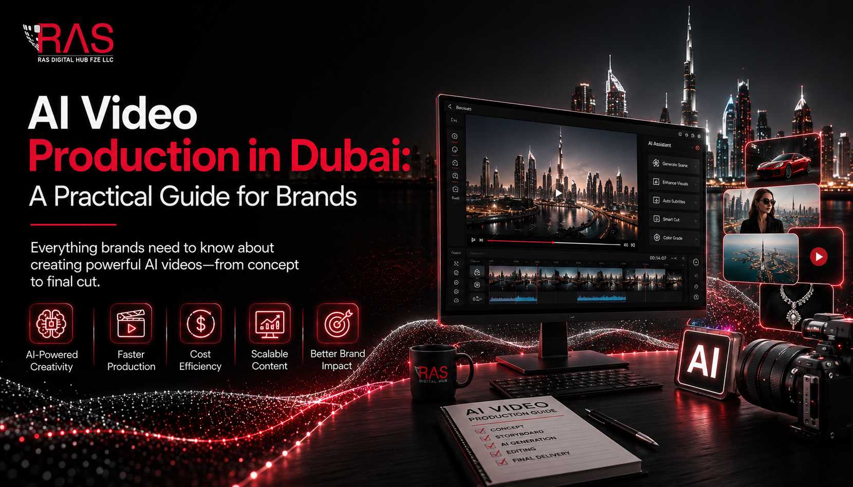 AI video production in Dubai by RAS Digital Hub