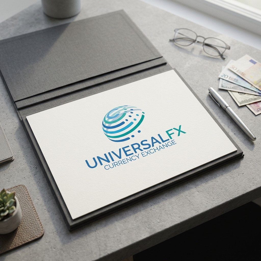 UniversalFX Currency Exchange logo design