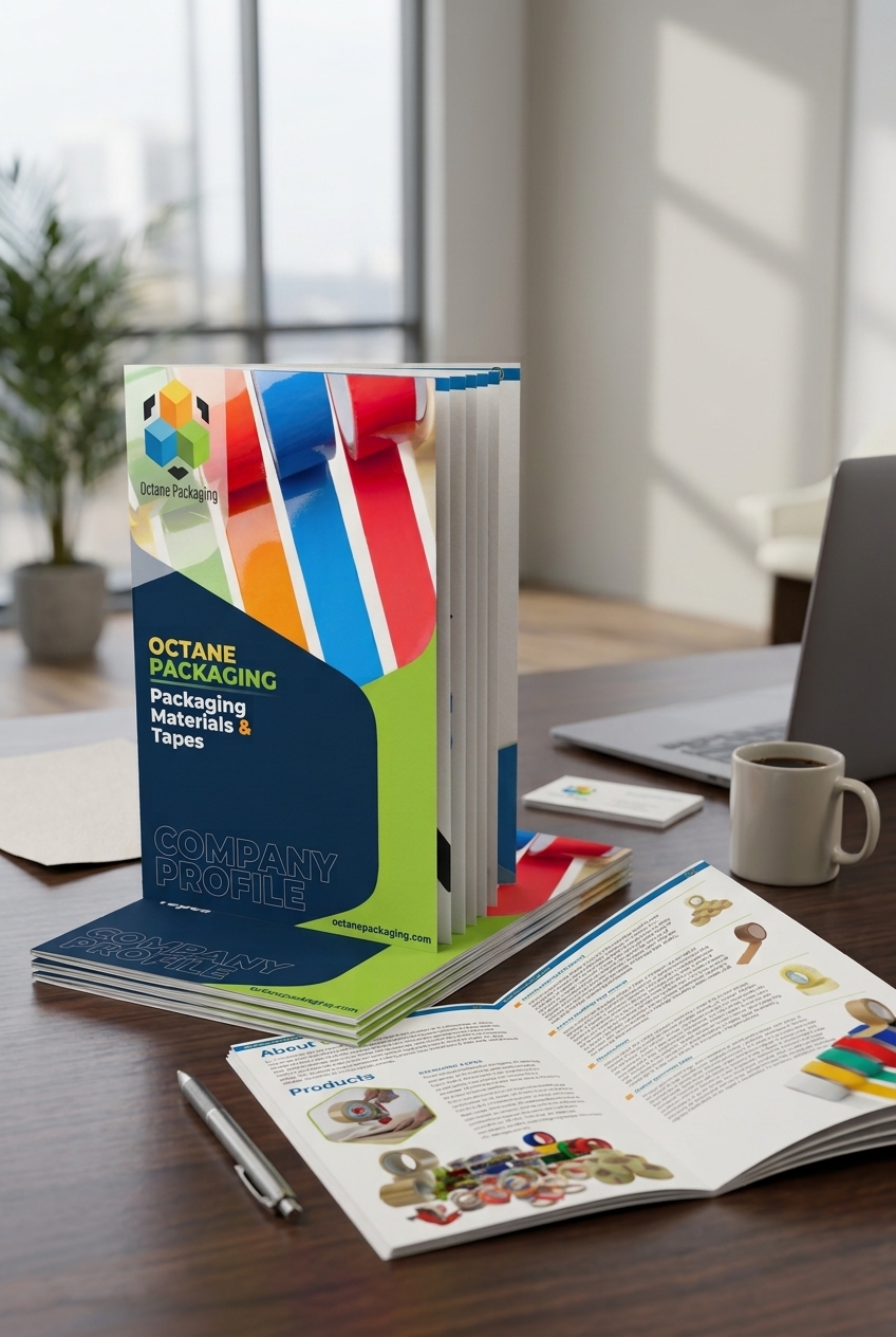 Corporate profile design for Octane Packaging, Pakistan